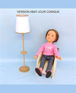 Lampaire en kit pour poupée 45 cm 1/4ème Minicrea