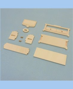 Meuble télévision miniature en bois pour maison de poupées 1/12ème