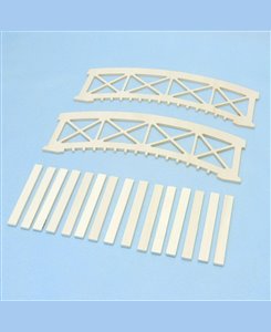 Pont de jardin miniature en bois pour poupées jusqu'à 20 cm