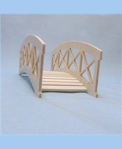 Pont de jardin miniature en bois pour poupées jusqu'à 20 cm