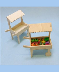 Présentoir marchand miniature en bois