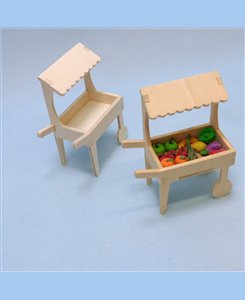 Présentoir marchand miniature en bois