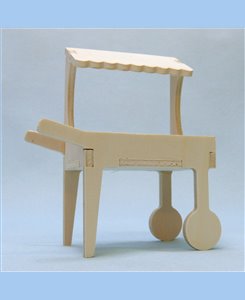 Présentoir marchand miniature en bois