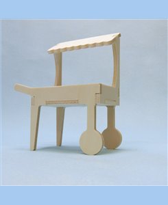 Présentoir marchand miniature en bois