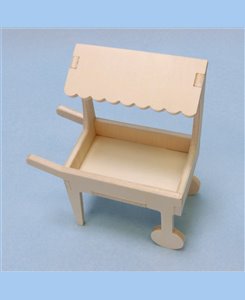 Présentoir marchand miniature en bois