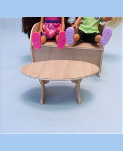 Table basse salon 1/9ème pour poupée jusqu'à 22cm
