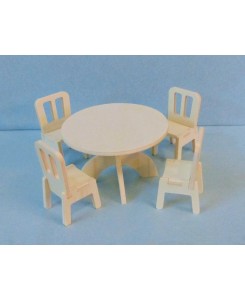 Table + 4 chaises 1/12ème