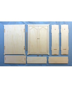 Armoire Penderie Barbie miniature pour maison de poupée