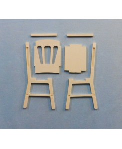 KIT Chaise miniature en bois pour poupées Barbie Minicrea