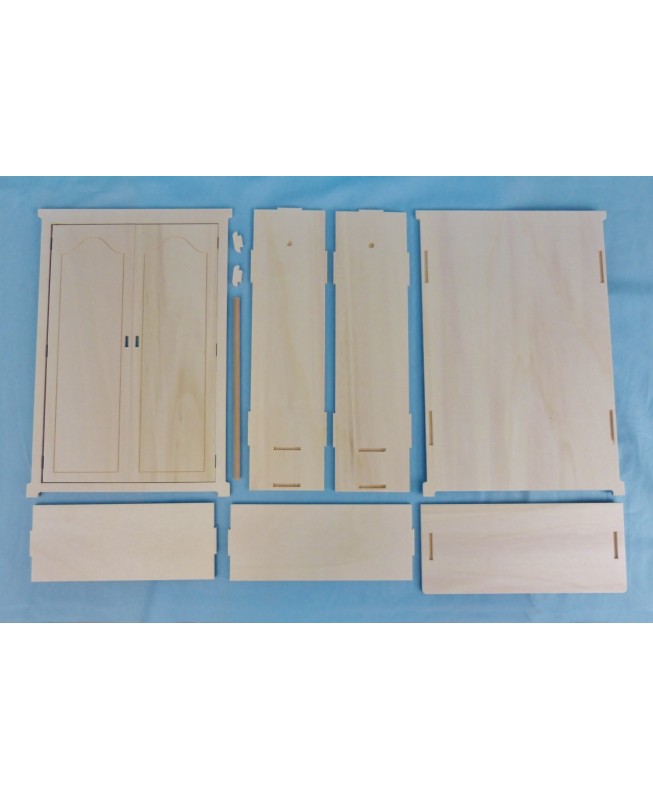 Armoire Penderie 1/5ème en kit