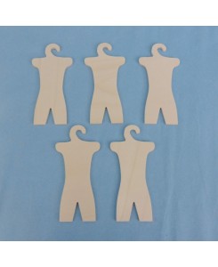 Lot de 5 cintres miniatures 1/5 eme