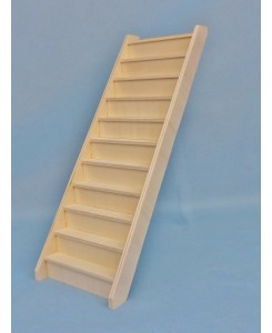 Escalier miniature droit maison poupée 1/6ème en kit Minicrea