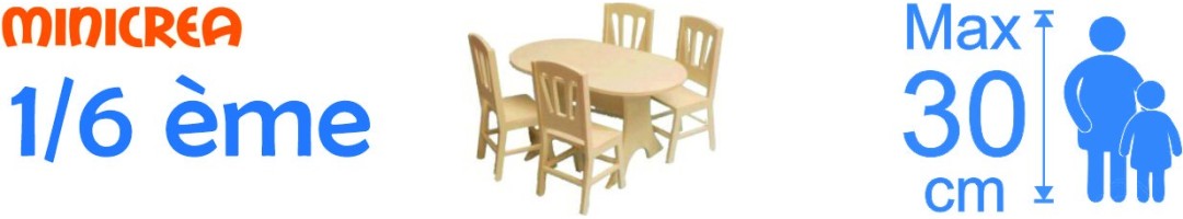 Maisons et meubles de poupées Barbie 1/6ème