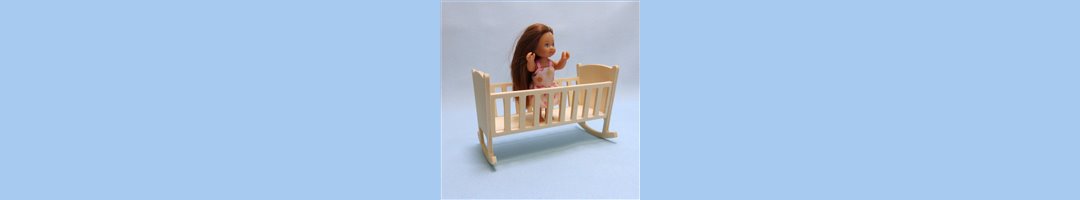Meubles de bébé pour poupées barbies en bois 